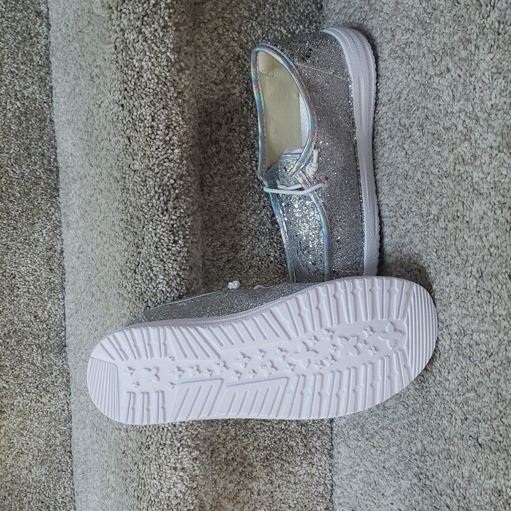 Glitter corkys light blue (halo) NIB Size 7 ONLY - Picture 6 of 7